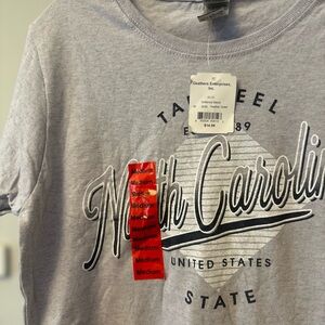 Gildan Womens Pink North Carolina Tar Heel State Graphic T Shirt Size M Cotton